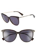 Women's Marc Jacobs 56mm Cat Eye Sunglasses - Dark Havanna