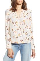 Women's Halogen Surplice Woven Top - Pink