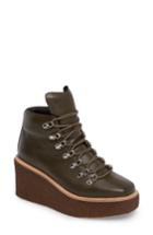 Women's Jeffrey Campbell Viajar Waterproof Platform Wedge Bootie .5 M - Brown