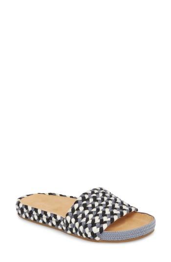 Women's Soludos Braided Slide Sandal M - Blue