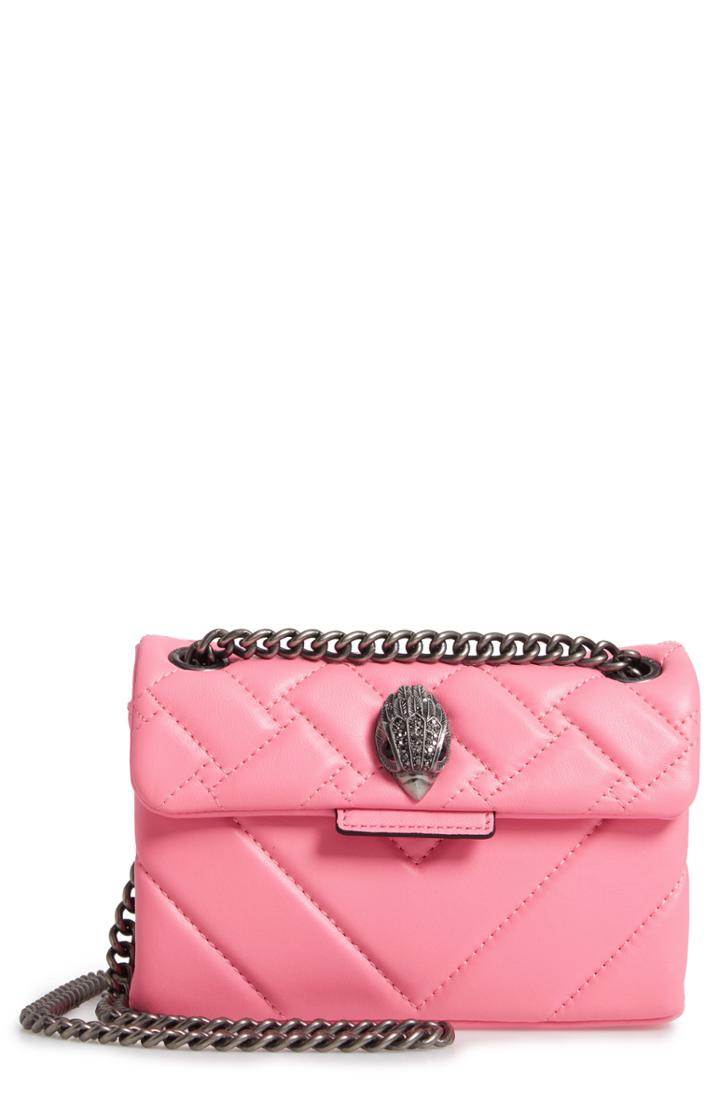 Kurt Geiger London Mini Kensington Leather Crossbody Bag - Pink