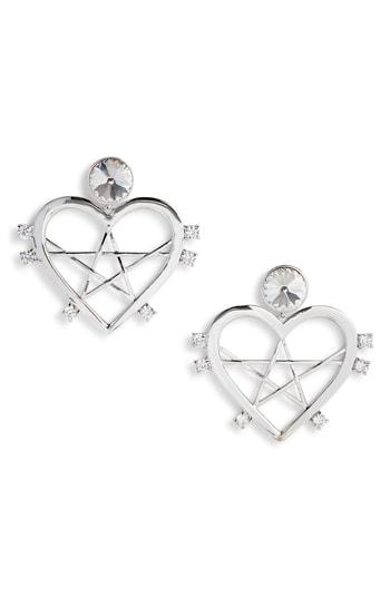 Women's Jiwinaia Stellar Crystal Heart Earrings