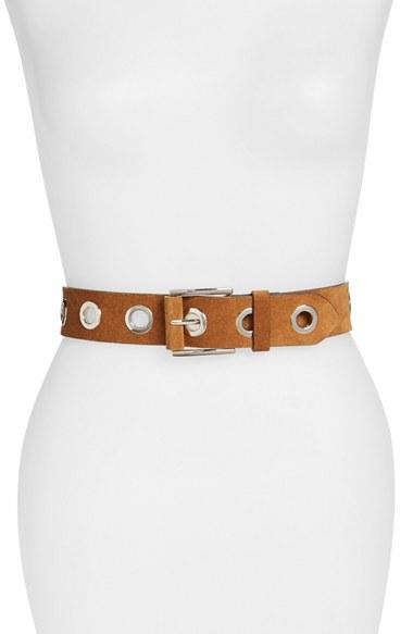 Women's Hinge Grommeted Belt - Cognac