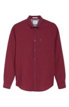 Men's Ben Sherman Mod Fit Gingham Sport Shirt, Size - Red