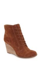 Women's Lucky Brand 'yelloh' Wedge Bootie .5 M - Brown