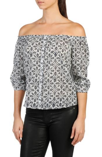 Women's Paige Savannah Off The Shoulder Top - Blue