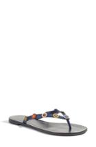 Women's Tory Burch Marguerite Flip Flop M - Blue