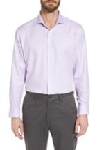 Men's Nordstrom Men's Shop Trim Fit Solid Dress Shirt 34/35 - Purple
