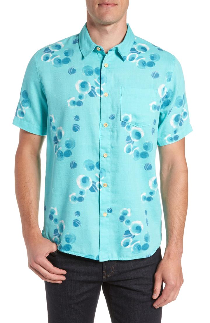 Men's Quiksilver Waterman Collection Plumes Dune Fit Sport Shirt