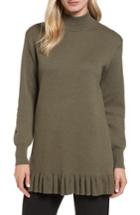 Women's Nordstrom Signature Ruffle Hem Cashmere Blend Tunic