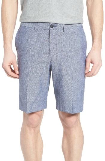 Men's John W. Nordstrom Herringbone Flat Front Shorts