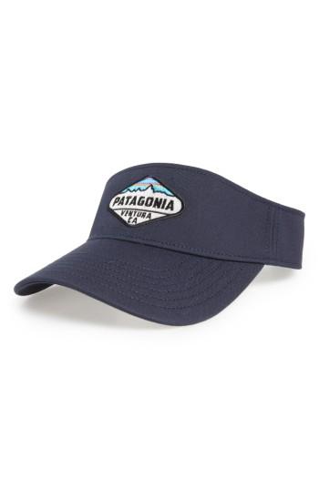 Men's Patagonia 'fitz Roy Crest' Visor - Blue