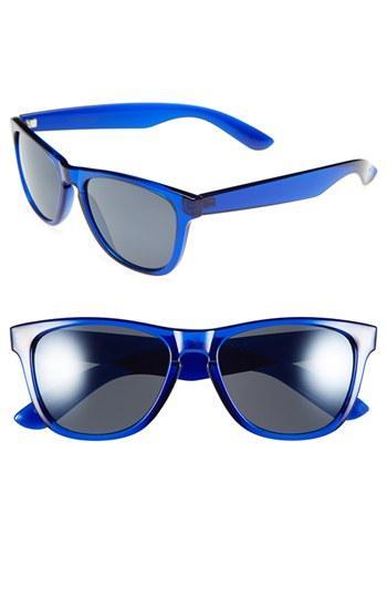 Outlook Eyewear 'frogskin' 55mm Sunglasses Blue/ Smoke