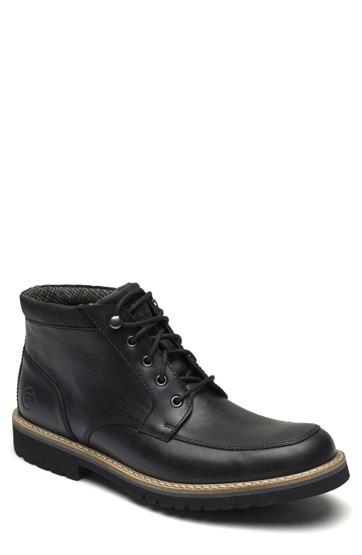 Men's Rockport Marshall Moc Toe Boot W - Black