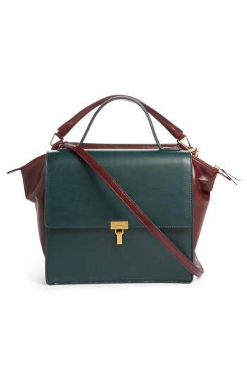 Balenciaga Collage Double Calfskin Leather Bag - Red