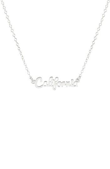 Women's Kris Nations State Script Charm Necklace
