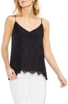 Women's Vince Camuto Eyelet Tie Back Cami, Size - Black