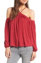 Women's Love, Fire Off The Shoulder Top - Red