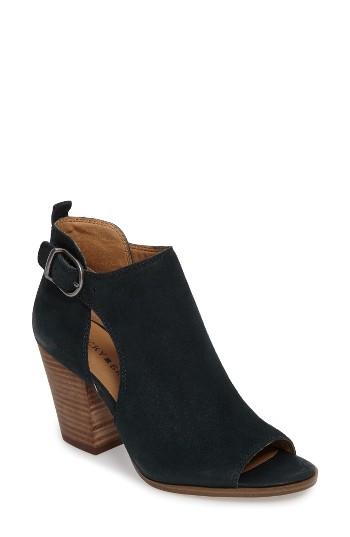 Women's Lucky Brand Oona Open Side Bootie M - Blue