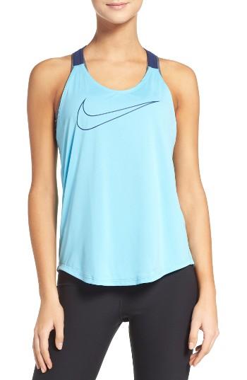 Women's Nike Elastika Graphic Dri-fit Tank - Blue
