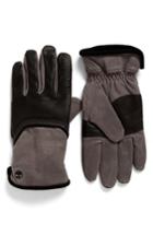 Men's Timberland Leather & Canvas Gloves - Black