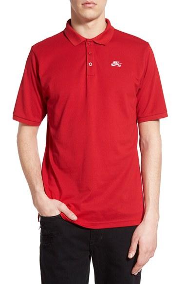 Men's Nike Sb Dri-fit Pique Polo, Size - Pink