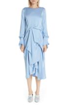 Women's Sies Marjan Noemi Satin Pickup Detail Midi Dress - Blue