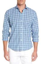 Men's Ledbury The Allerton Classic Fit Plaid Sport Shirt - Green