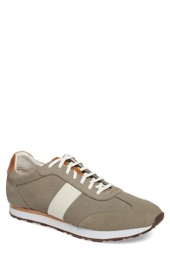 Men's J & M 1850 Malek Perforated Low Top Sneaker M - Grey