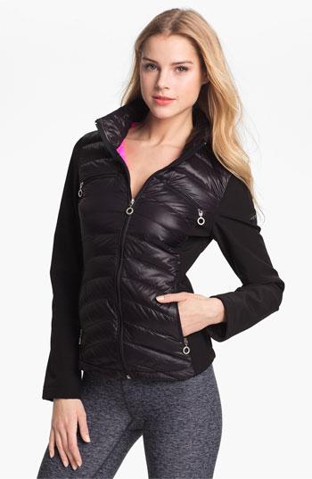 Women's Calvin Klein Mixed Media Down Jacket