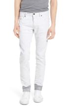 Men's Diesel Sleenker Skinny Fit Cutoff Jeans - White