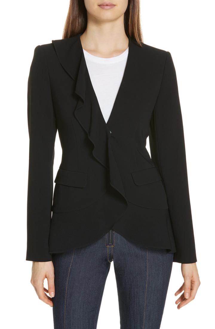 Women's Cinq A Sept Lanier Ruffle Blazer