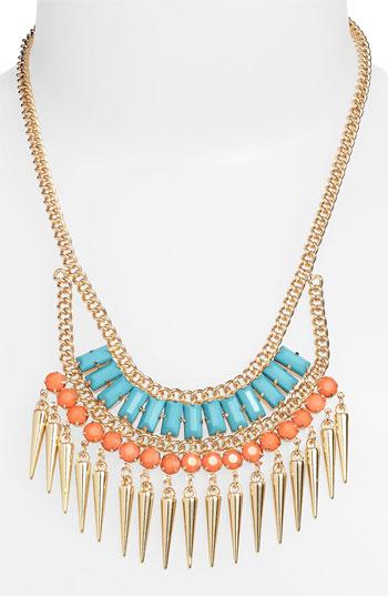 Stephan   Co  Exotic Spike Statement Necklace