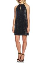 Women's 1.state Sequin Halter Dress - Black