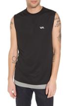 Men's Rvca Runner Mesh Muscle Tank, Size - Black