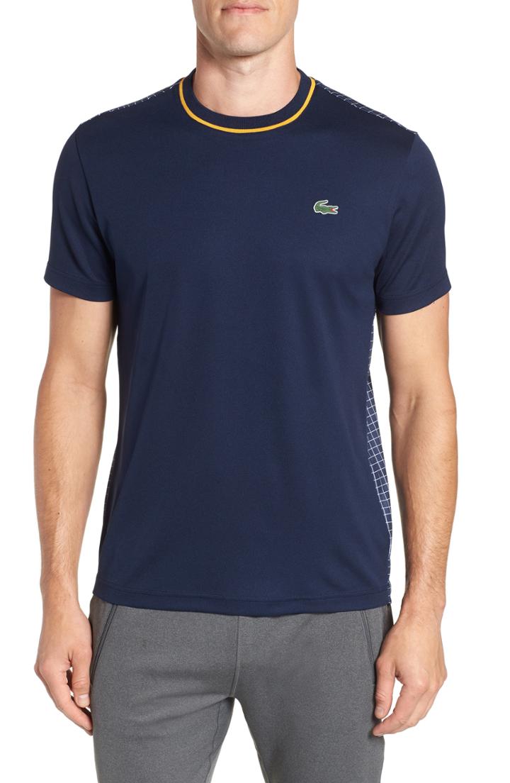Men's Lacoste Regular Fit Ultra Dry T-shirt (m) - Blue