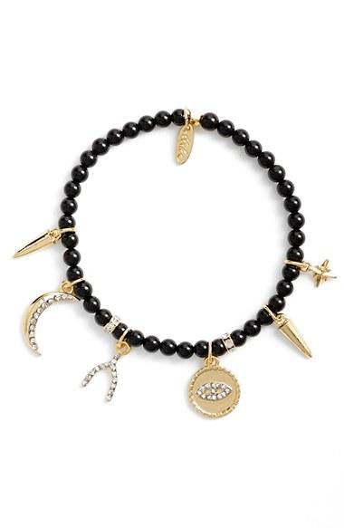 Women's Ettika Onyx Beaded Charm Bracelet