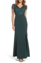 Women's Adrianna Papell Embellished Jersey Gown - Green