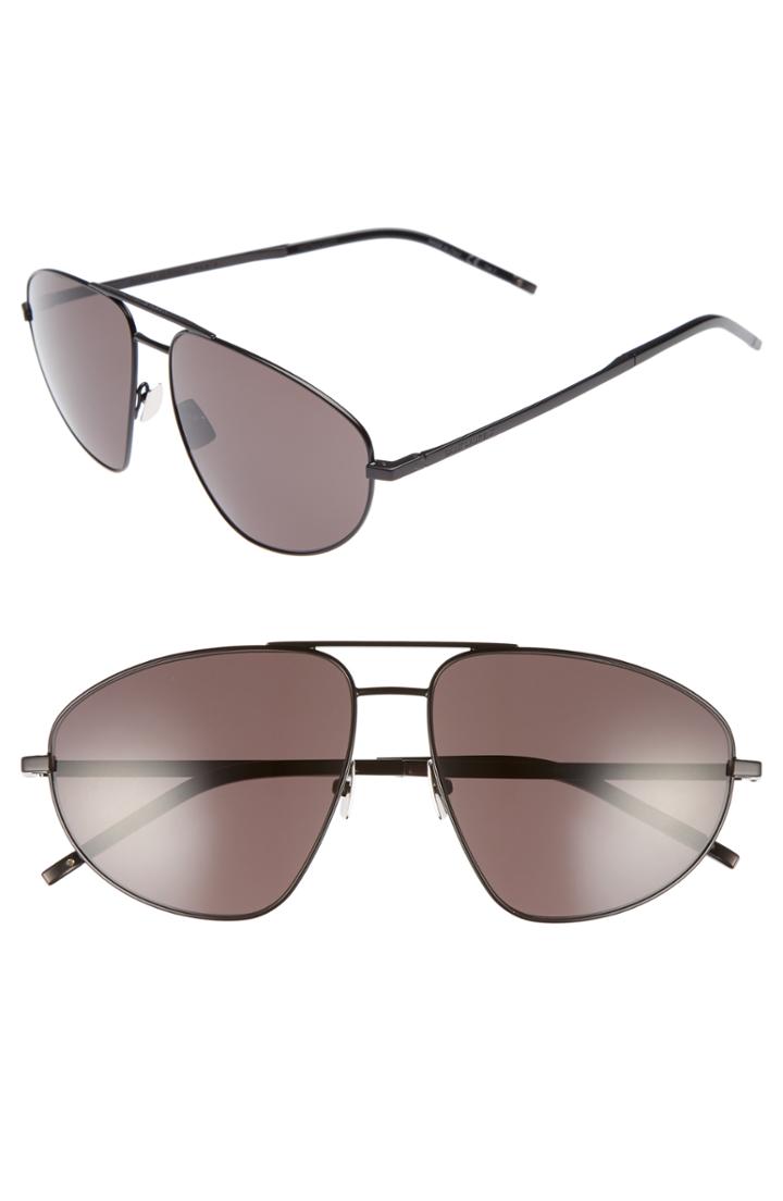 Men's Saint Laurent Sl 211 60mm Aviator Sunglasses -