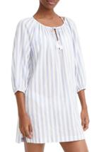 Women's J.crew Stripe Tassel Tie Beach Tunic - Blue
