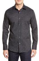 Men's Bugatchi Classic Fit Sport Shirt - Black