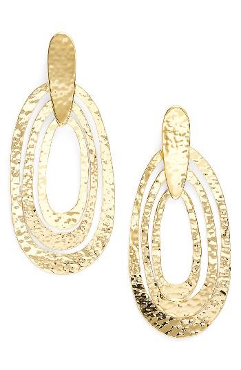 Women's Argento Vivo Hammered Drop Earrings