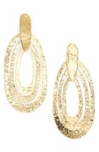 Women's Argento Vivo Hammered Drop Earrings