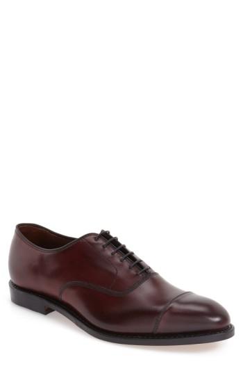 Men's Allen Edmonds 'park Avenue' Cap Toe Oxford .5 E - Burgundy