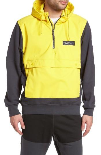 Men's Nike Sb Everett Water Repellent Hoodie, Size - Metallic
