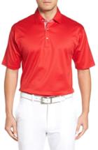 Men's Bobby Jones Diamond Jacquard Golf Polo - Red