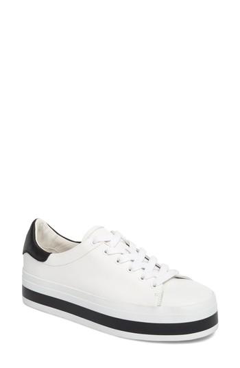 Women's Alice + Olivia Ezra Flatform Sneaker .5 M - White