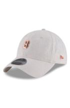 Men's New Era Cap Mlb Badged Black Label Linen & Cotton Ball Cap - Beige