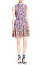 Women's Saloni Tilly Print Silk Fit & Flare Dress