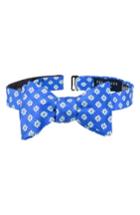 Men's Ted Baker London Micro Daisy Floral Silk Bow Tie, Size - Blue